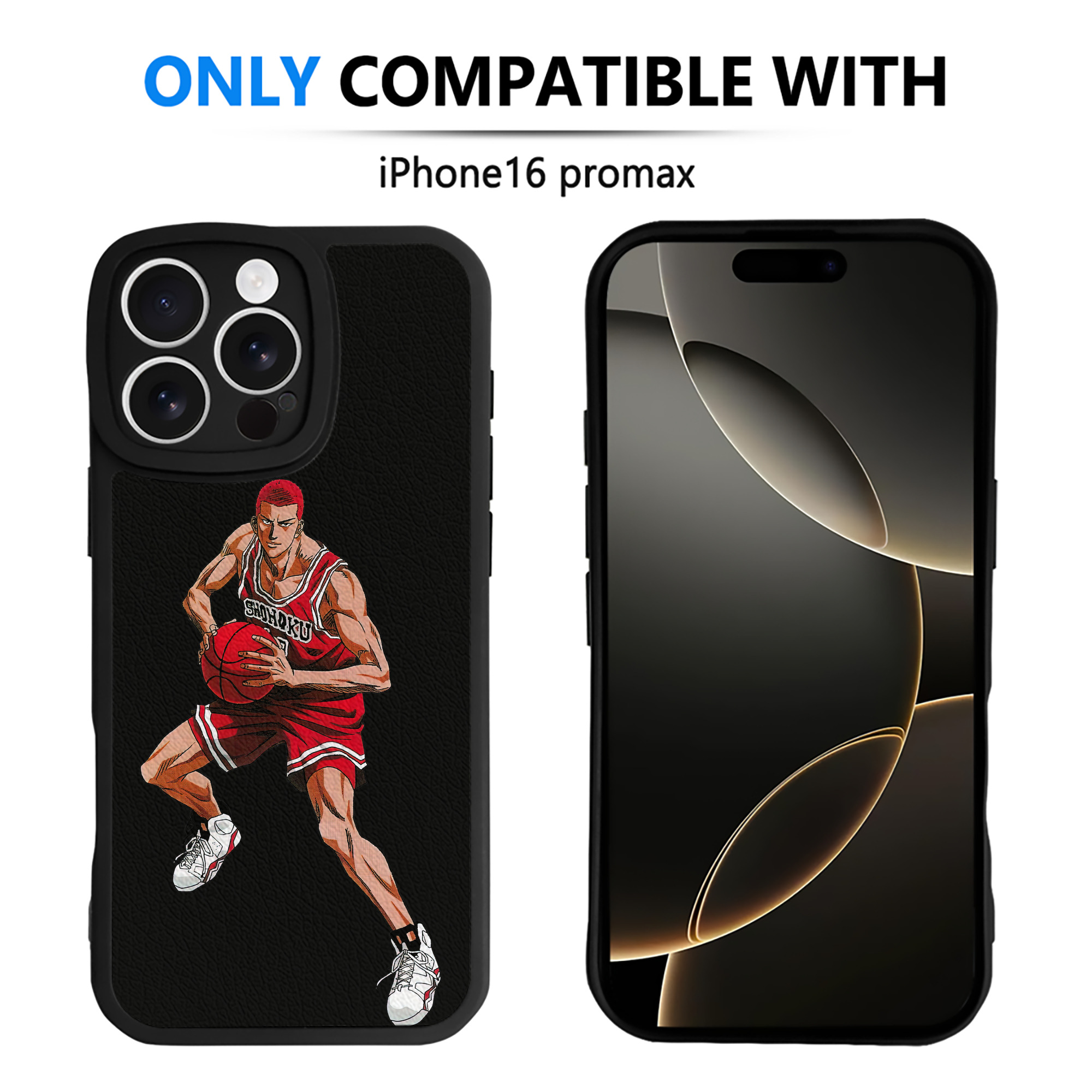（画像用） SLAM DUNK／スラムダンク 【iPhone 16シリーズ対応】シリコンスマホケース（レザー調） 材質：シリコン
